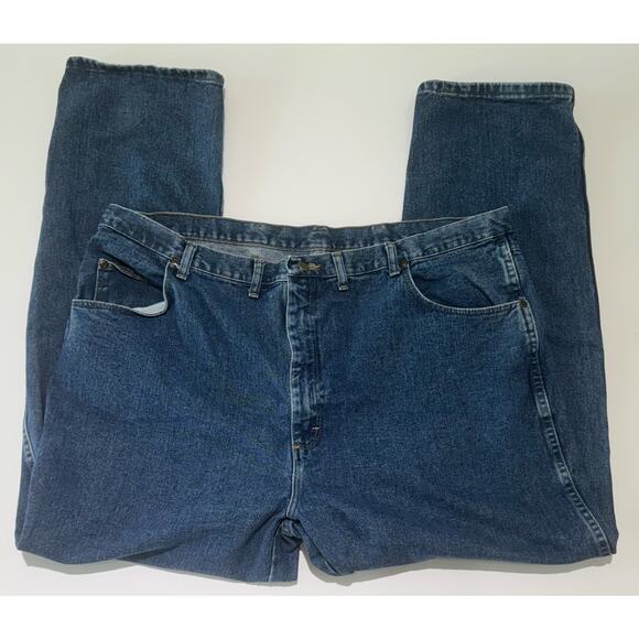 WRANGLER Rugged Wear Relaxed Fit Work Jeans Men's Size 46x32 Style #35001AI - Picture 1 of 9